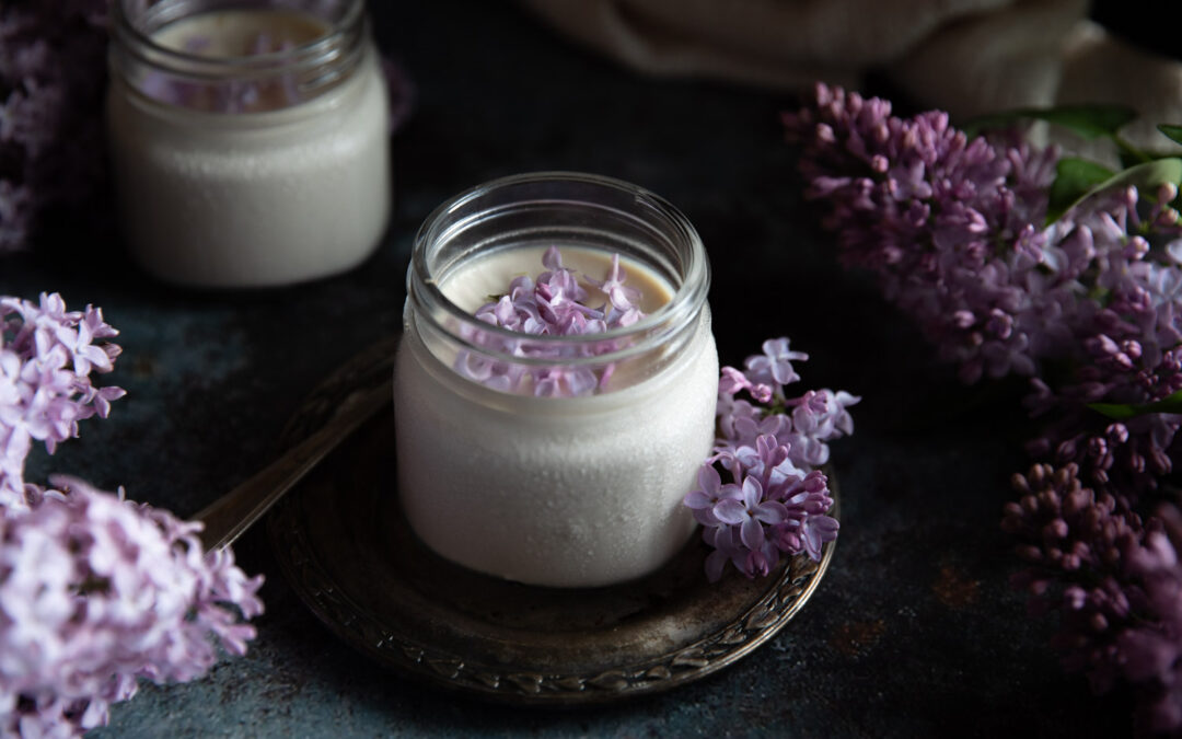 Lilac Panna Cotta