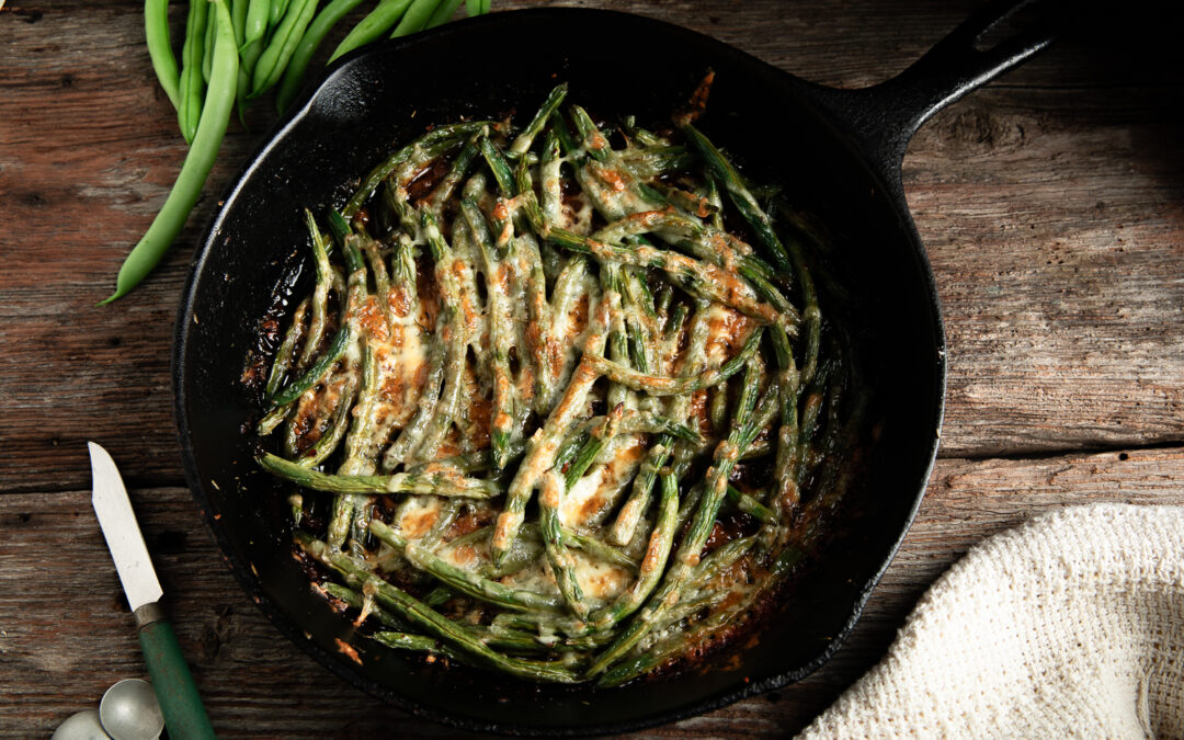 Cheesy Spicy Green Beans
